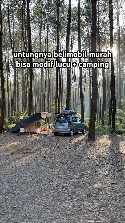 beli mobil murah sisa duitnya buat modif   bisa beli alat camping 🥰