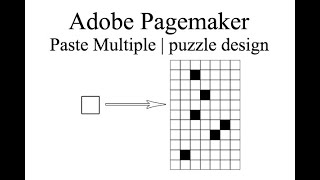 Paste multiple | puzzle design in Adobe PageMaker