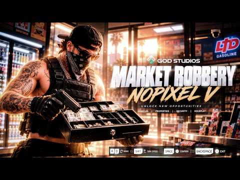 FiveM Store Robbery Script | Armed NPCs, 3D Safe Cracking & 20 Stores