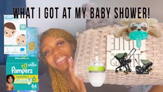 BABY SHOWER HAUL|| What I got from my baby shower|| IT’S A BOY!