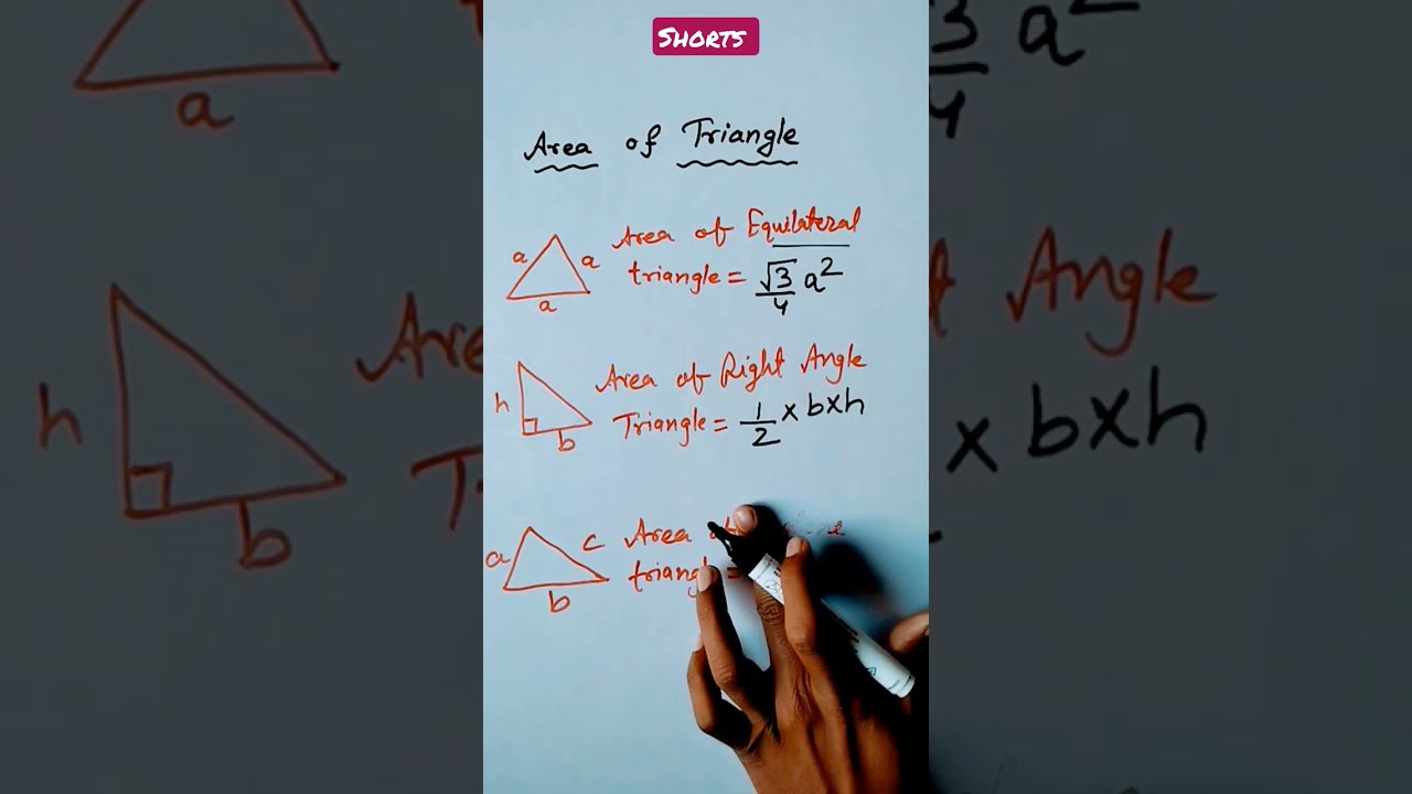 Math Formula Area Of Triangles Different Triangle