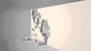 3D Animation Wall Break with 3 Bullet Break//Thinking Particles