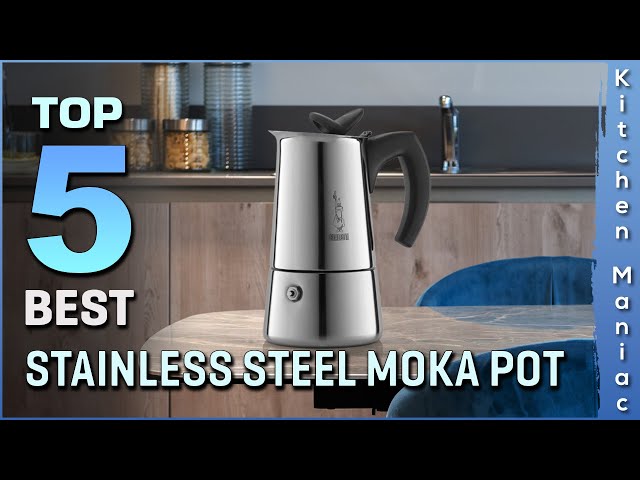 Coffee Pot Stainless Steel Mocha Espresso Latte Stovetop – TheWokeNest