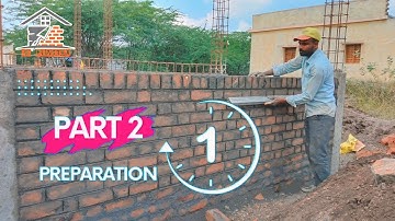 Load Bearing House part 2Technology houseFoundation Stone Fillingprocess-Usingsand and cement