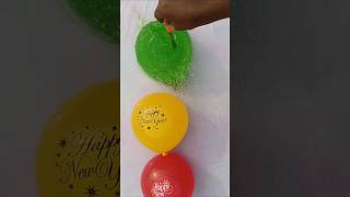 3 Happy New Year Balloons Popping Reverse Video