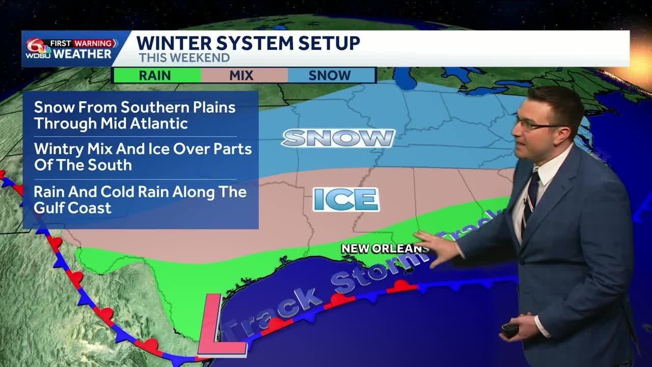 Tracking showers and the winter storm - YouTube