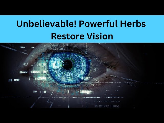 Improve your vision with this miracle supplement iGenics
