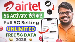 Airtel 5g unlimited data activate kaise kare 2026 | How to activate airtel 5g unlimited data 2026
