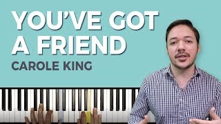 How To Play youve Got A Friend By Carole King On The Piano  Playground Sessions