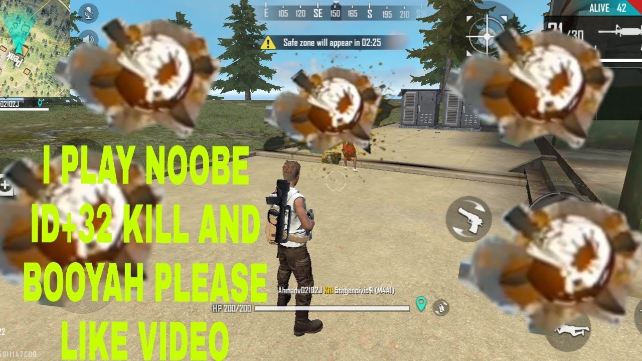 I am play noob ID solo vs squad +32 kill and boohay// - YouTube
