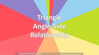 Triangle Angle-Side Relationship