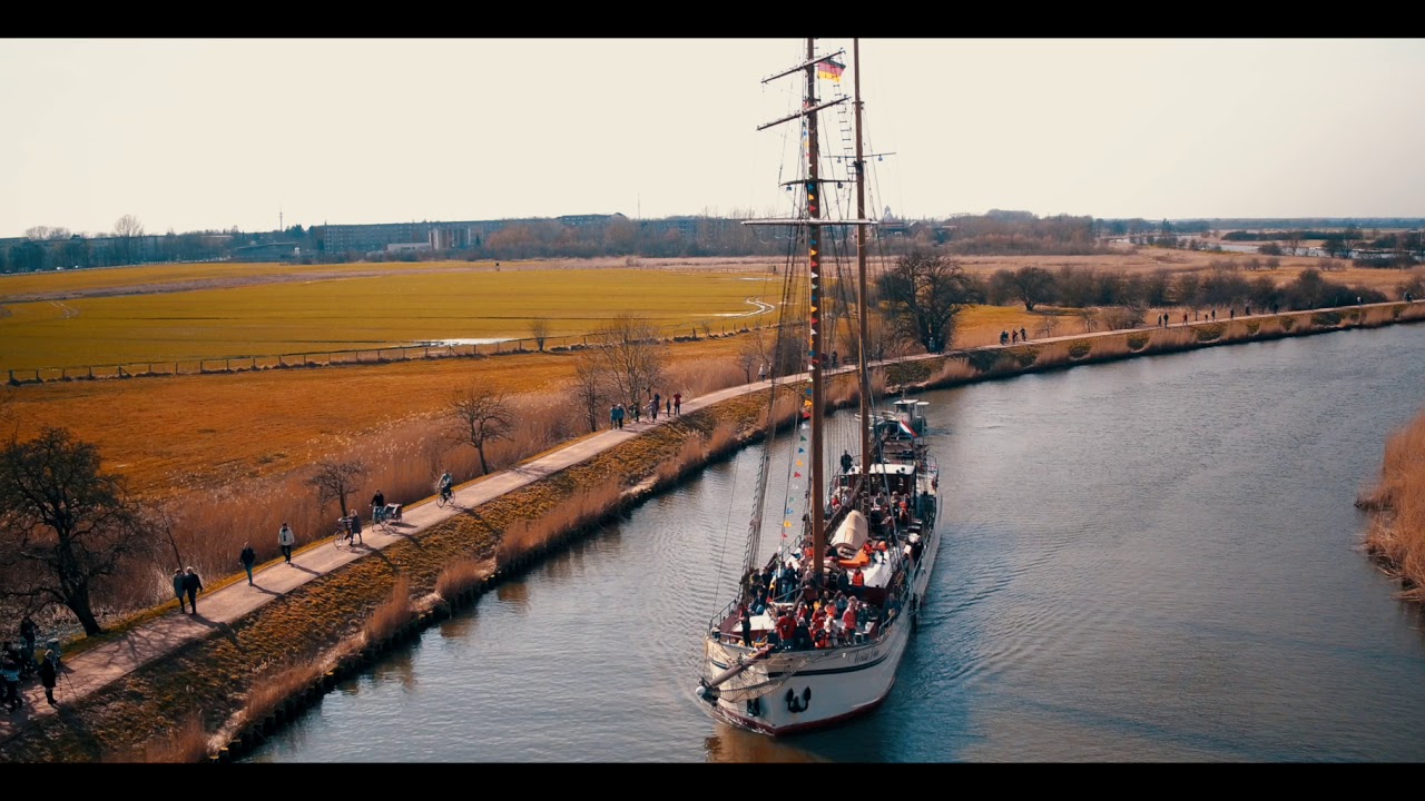 Weisse Dühne auf dem Ryck