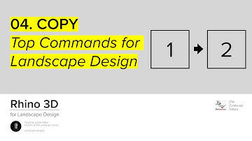 04. COPY | Rhino Commands for Landscape Design