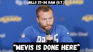 Sean McVay FURIOUS at Harrison Mevis after loss - Post Game Press Conference - Bills vs Rams 