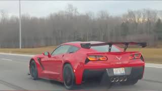 2019 Corvette ZR1 In the Wild on the Freeway!!! Exhaust clip as well!