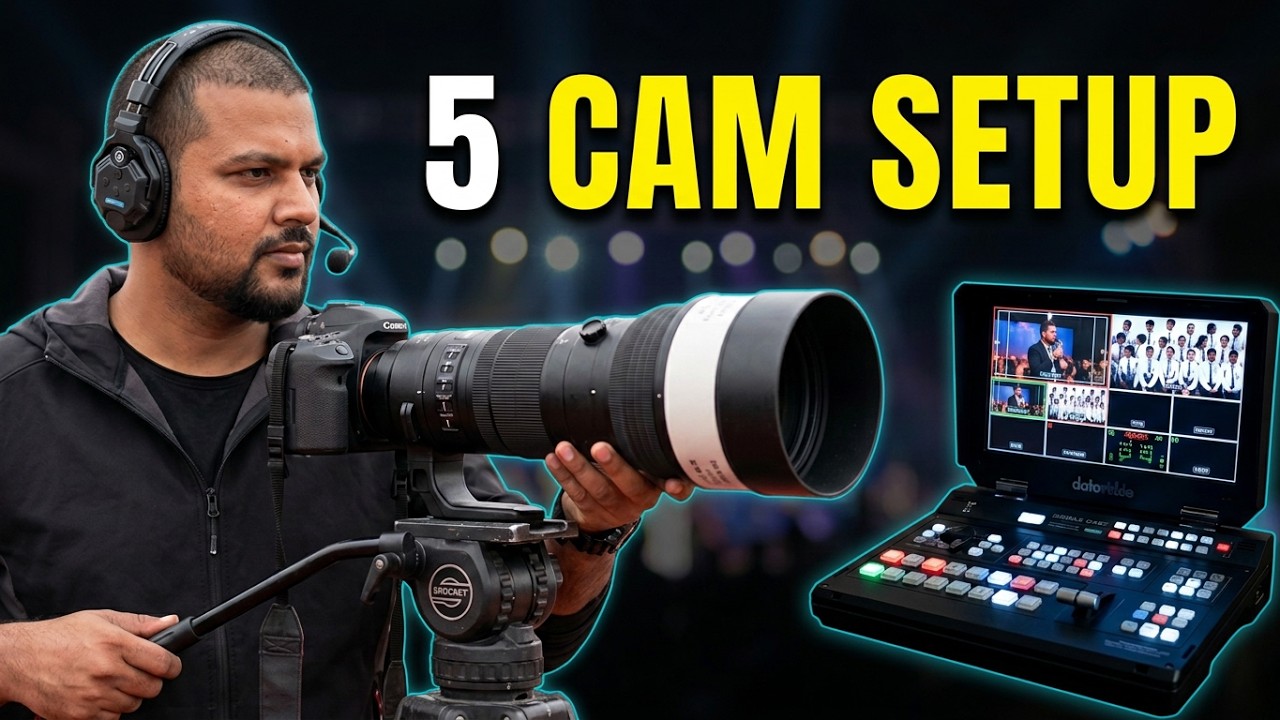 BTS of Professional Multi Cam Setup for Events & Conferences by Retina ...