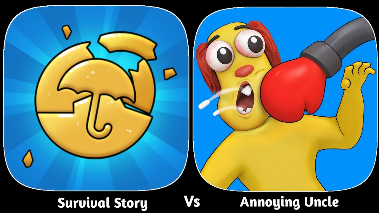 Survival Story Vs Annoying Uncle - iOS android Gameplay Walkthrough 