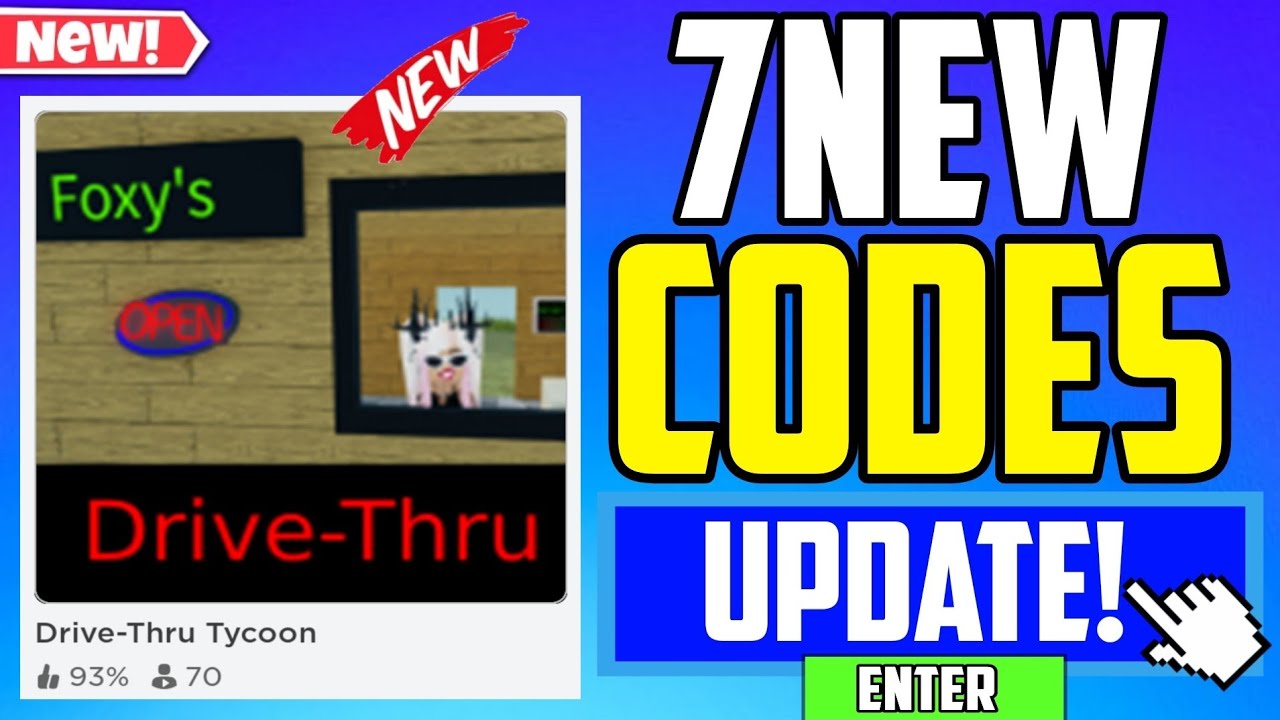 *SECRET UPDATE!* | DRIVE-THRU TYCOON CODES 2023 - YouTube