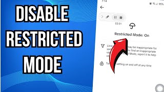 how to remove or disable restricted mode on tiktok