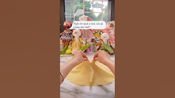 làm váy yếm cho thú bông - DIY cùng thú bông vải Tiệm Tạp Hóa Nhà May