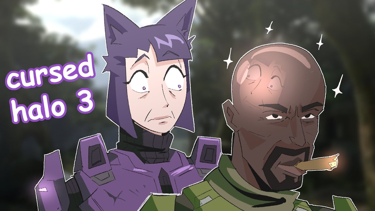 woops tries CURSED HALO 3