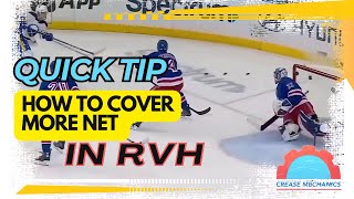 Quick Tip: How Cover More Net In the RVH #goaliedevelopment #goalietips