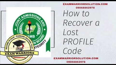 How to create jamb profile code