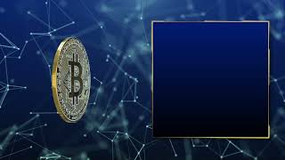 Royalty Free Template Blue Bitcoin Background Animation