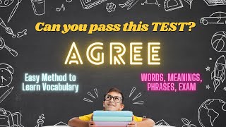 Agree Synonym words | Improve your Vocabulary, Grammar & Reading Skills.