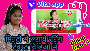 How to add running text in your video with vita app |no more watermark |news strip |anjelscreativity