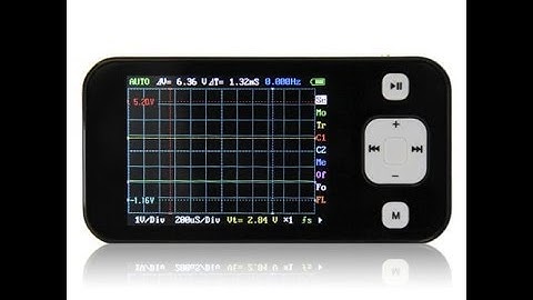 ARM NANO DSO201 Oscilloscope in operation