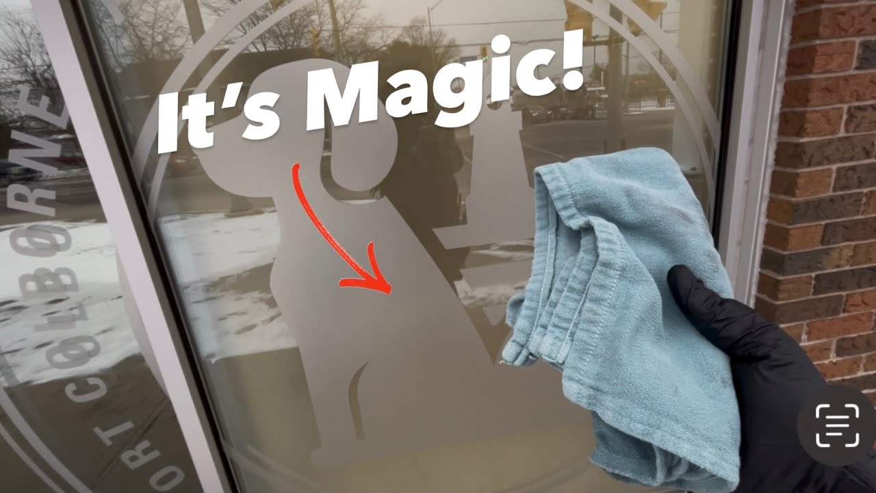 How To Clean Windows With Lettering, And The Cold Temperatures Continue!