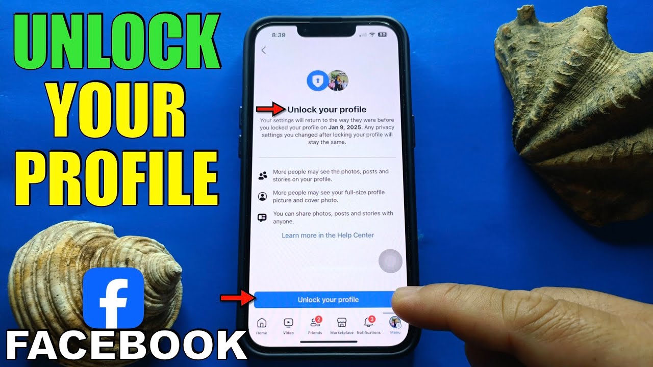 How to UnLock Your Profile on Facebook - YouTube