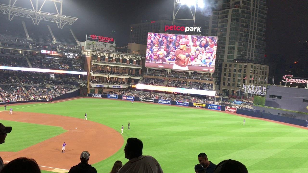 San Diego baseball game!! 2017 YouTube