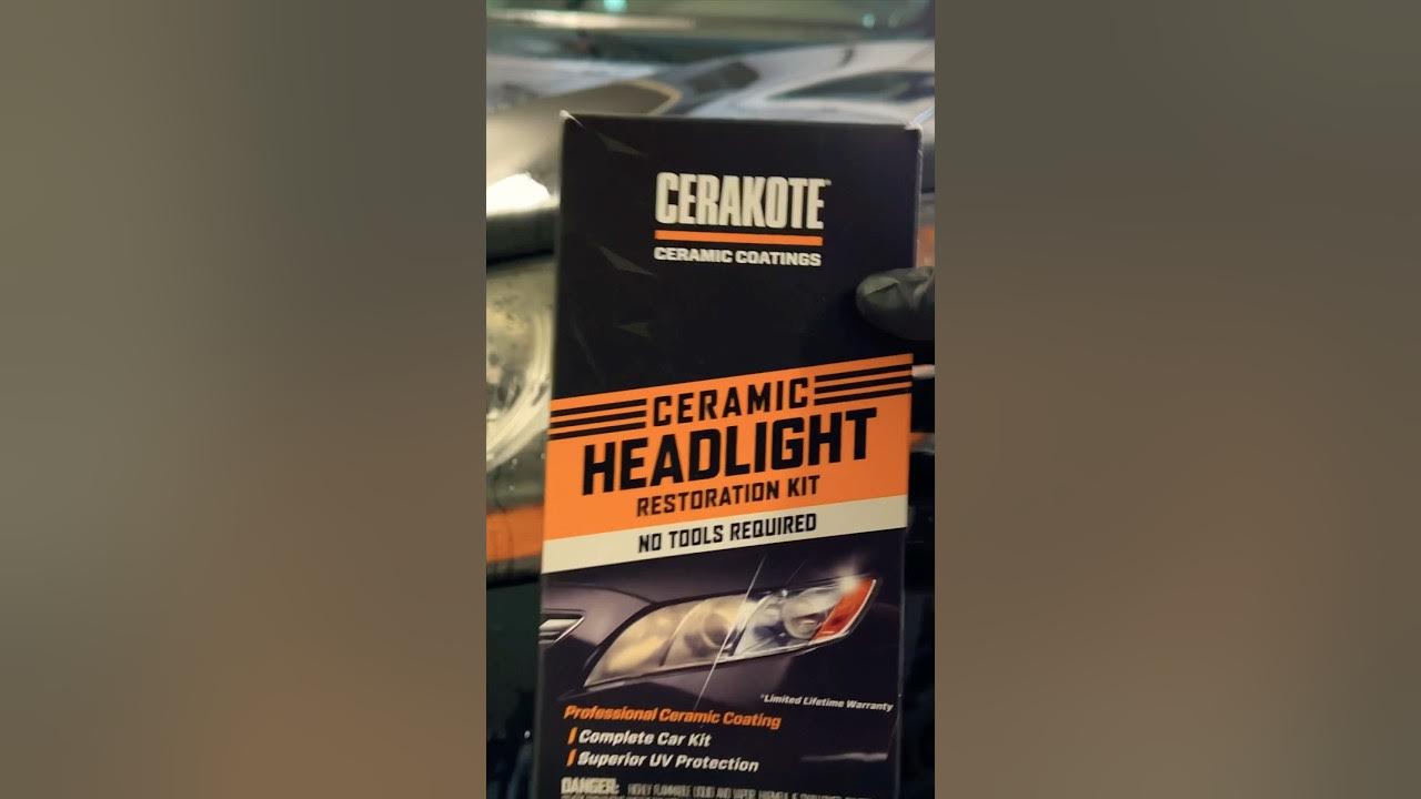 Easy Permanent Headlight Restoration #cerakote #detailing 