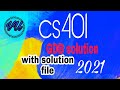 Cs 401 GDB solution with solution file 2021