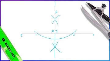 How to draw a perpendicular line through a point.
