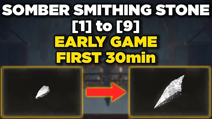 Early & Fast Somber Smithing Stone 1 to 9 Location...