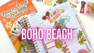 Boho Beach Plan with me! Go Getter Girl Daily Planner