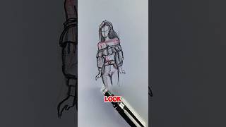 How to Draw a Beautiful Woman Using Basic Shapes – Easy Guide #art #foryou #shorts #draw  #tutorial