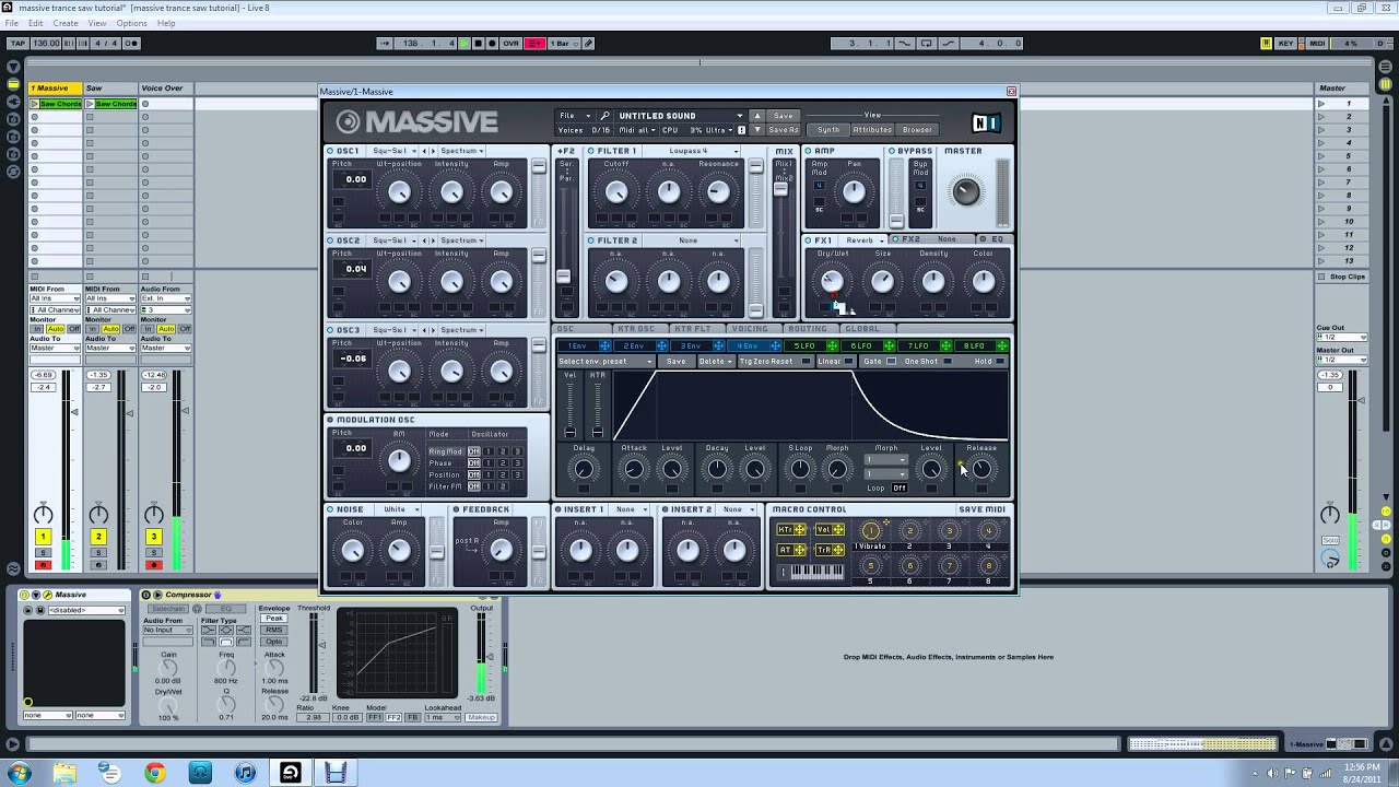 NI Massive Trance Saw Tutorial - MASSIVE MONDAY