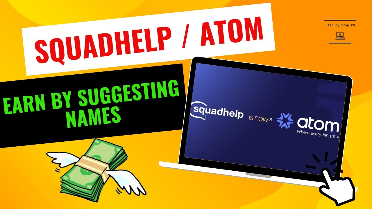 KUMITA NG $100 TYPING NAMES | ATOM SQUADHELP TUTORIAL