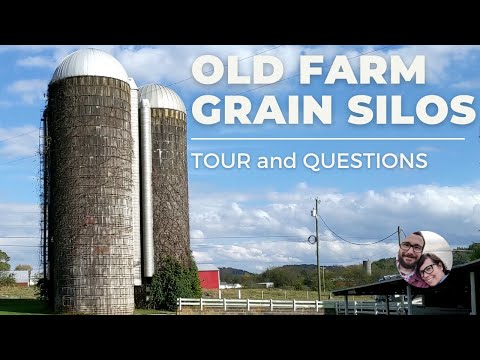 Old Farm Grain Silos TOUR and QUESTIONS and story about his GRANDMOTHER.