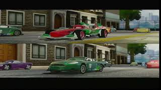 Cars 2 video game Francesco Bernoulli vs Nigel Gearsley in Hyde Tour Battle Race request