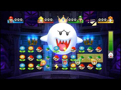 Mario Party 9 - Boss Battle Minigames - Luigi vs Daisy vs Mario vs Peach