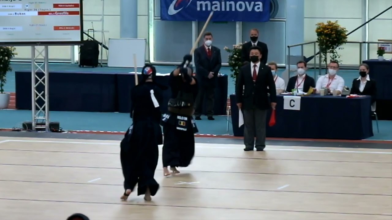 European Kendo Championships 2022. Men Individual. 1/8 final YouTube