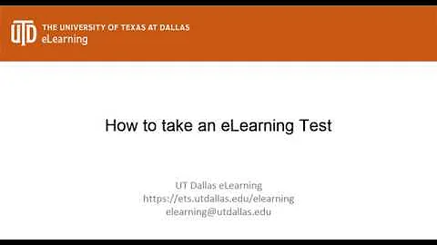 How to Take an eLearning Test