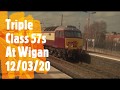 Triple Class 57s At Wigan 12th March 2020