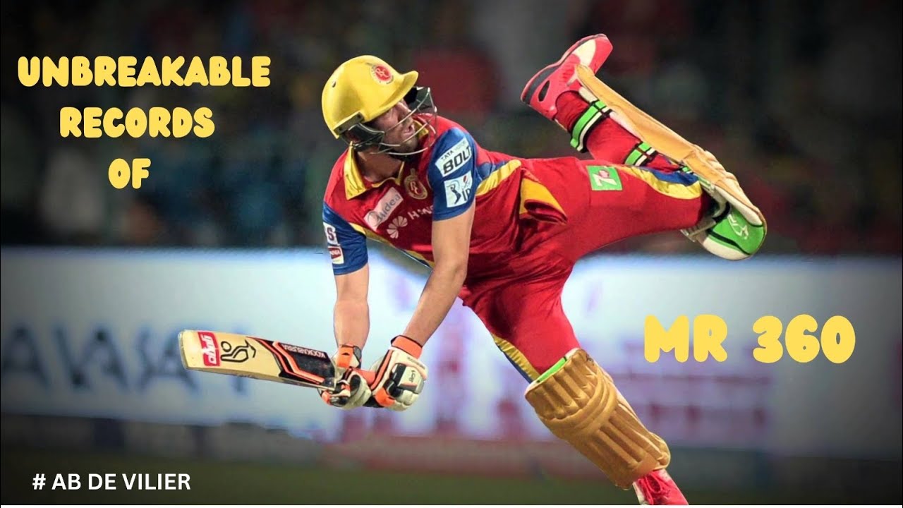 Unbreakable Records Of AB De Villiers #360 - YouTube