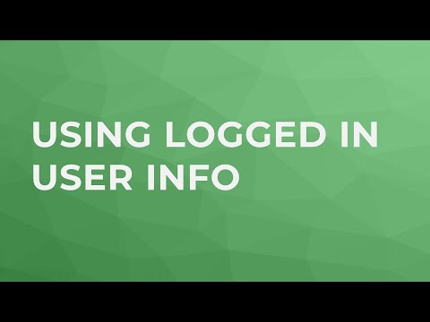 Using Logged In User Info